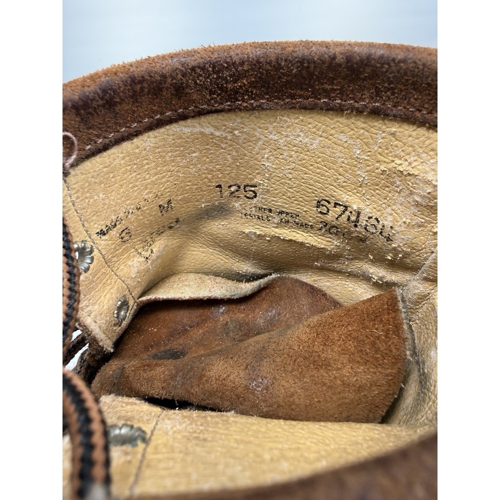 Vintage Laredo Granny Lace Up Roper Boots Suede Leather Western Heritage 8M - Picture 11 of 12